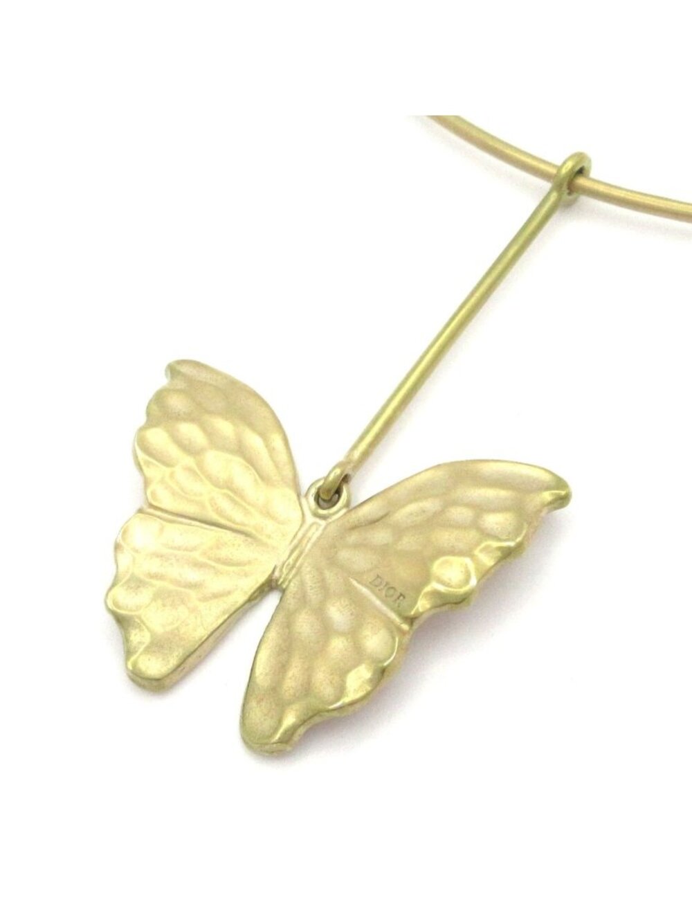 Dior Choker Gold Butterfly Necklace